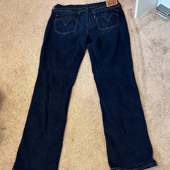 Levi’s 505 Straight Jeans Women's Size 6 Dark Blue Wash Flare/Bootcut - Picture 4 of 4